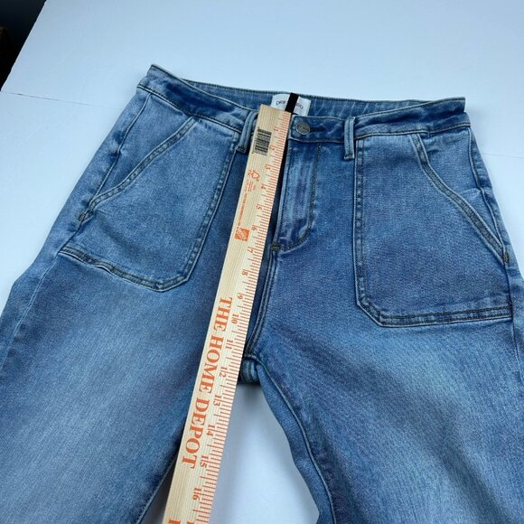 Driftwood Jeans Womens  Sz. 30x34 (30x30.5) Blue Farrah Flare Boho Bell Bottoms - Picture 5 of 16